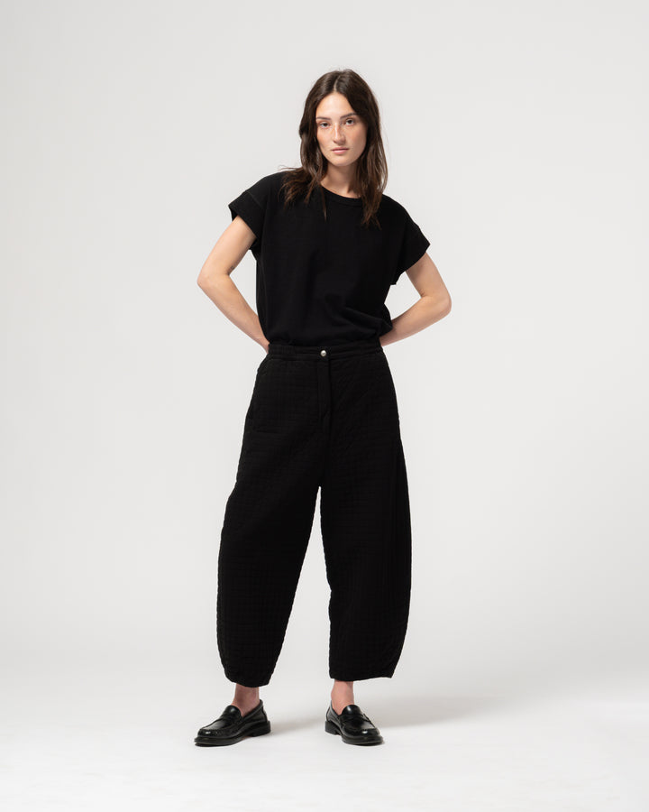 G.o.D Karate Pants Sashiko Cotton Black
