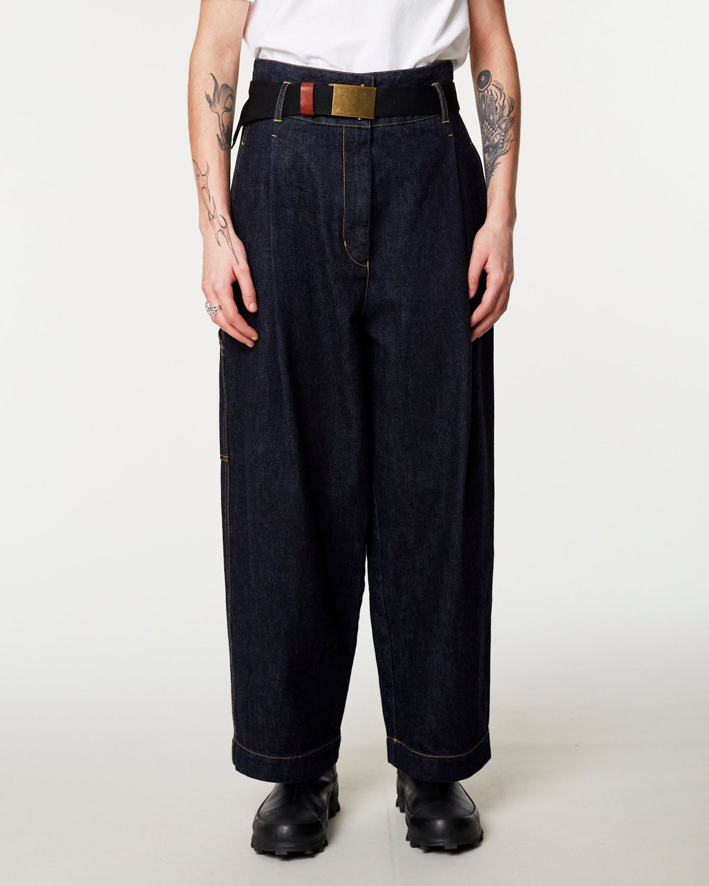 G.o.D British Worker pants Organic Selvedge Denim Blue