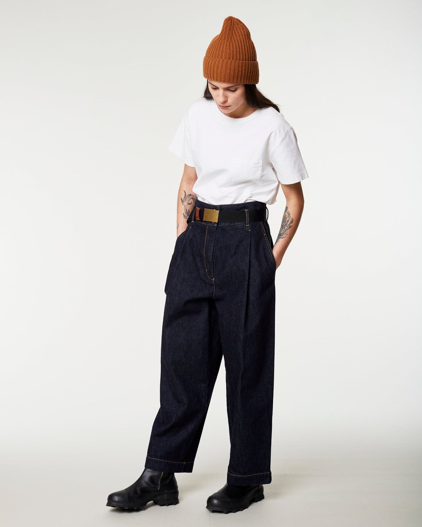 G.o.D British Worker pants Organic Selvedge Denim Blue