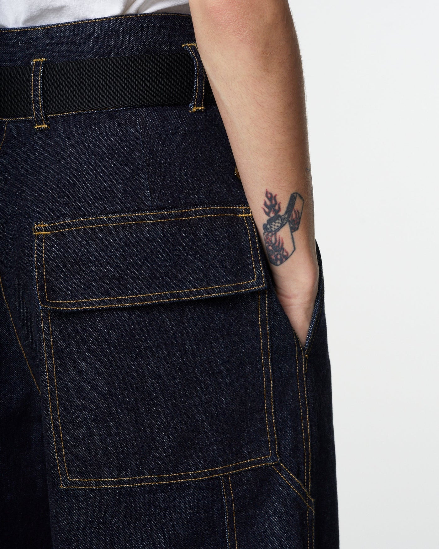 G.o.D British Worker pants Organic Selvedge Denim Blue