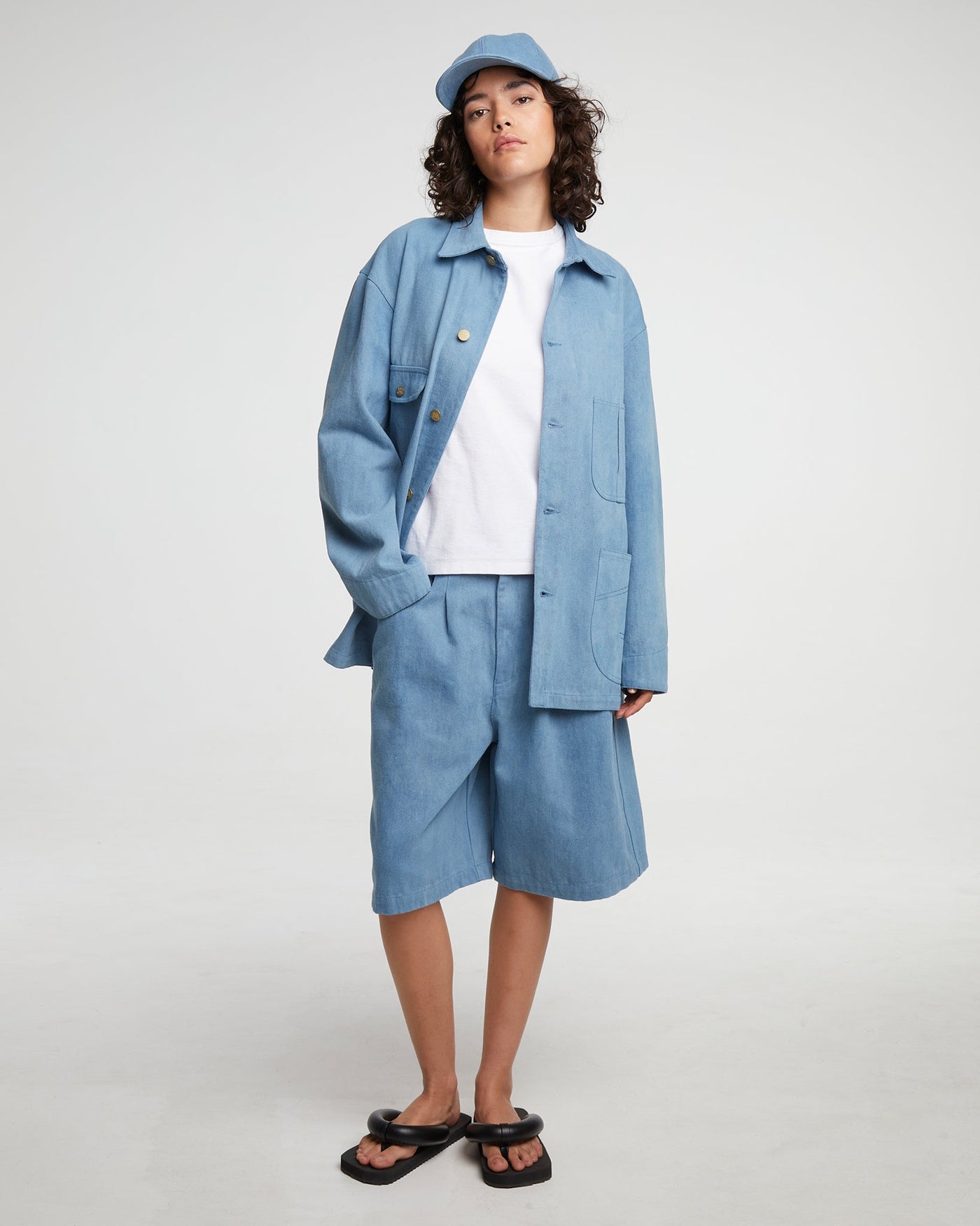 G.o.D Bermuda Acid Denim Blue