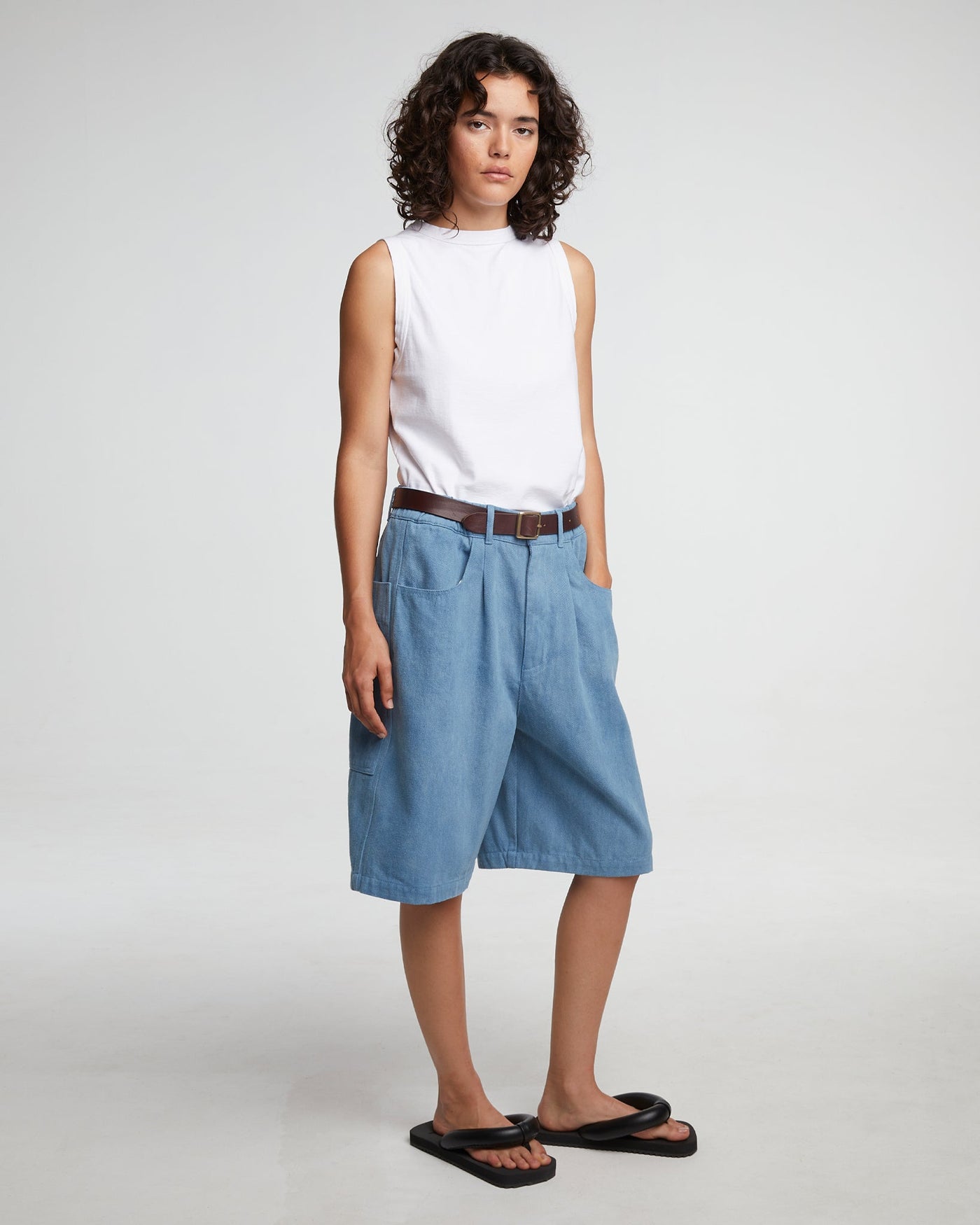 G.o.D Bermuda Acid Denim Blue