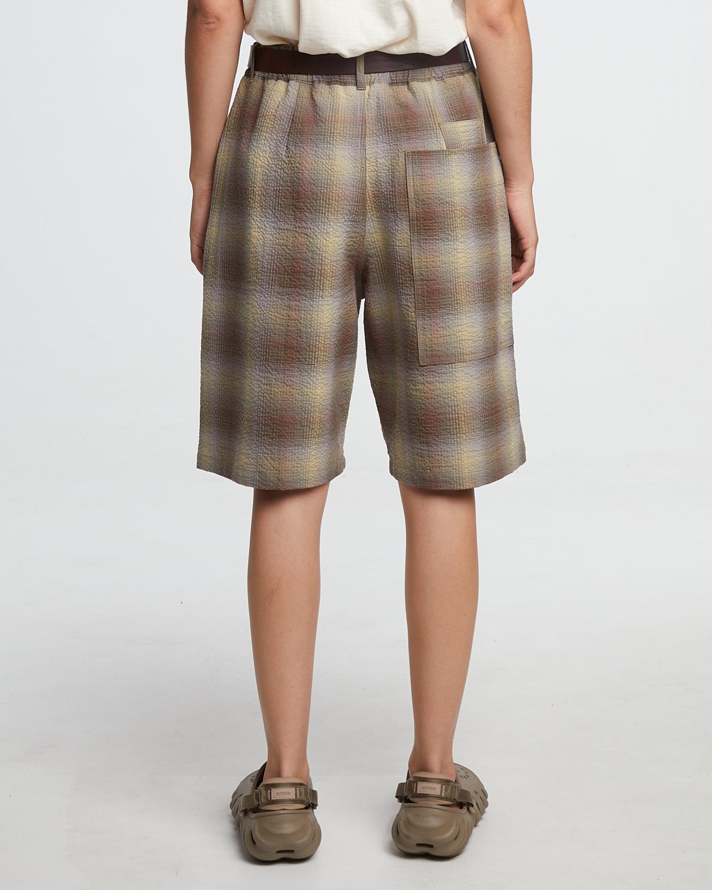 G.o.D Bermuda Merida Check Khaki