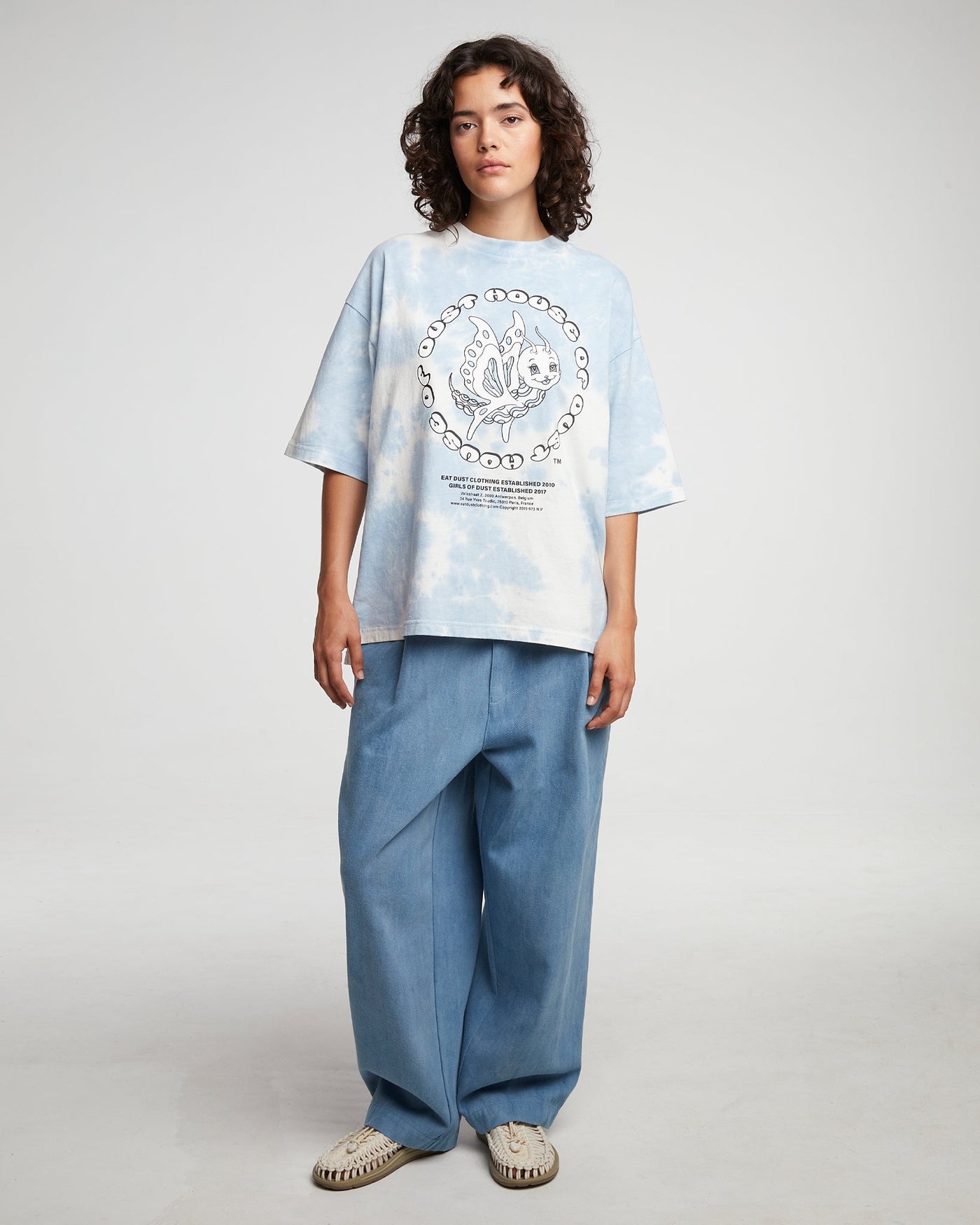 G.o.D British Worker Pants Acid Denim Blue