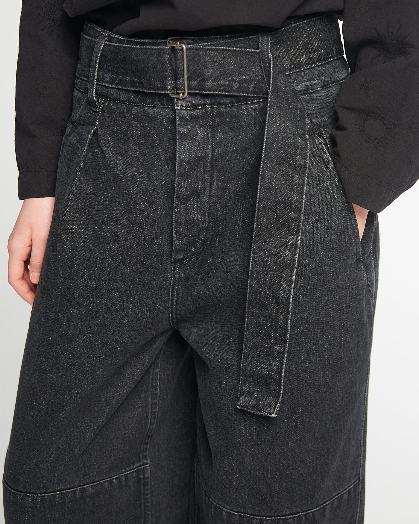 G.o.D Field Chino Black Denim Stone Washed