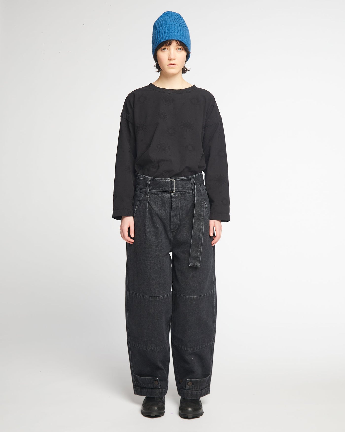 G.o.D Field Chino Black Denim Stone Washed