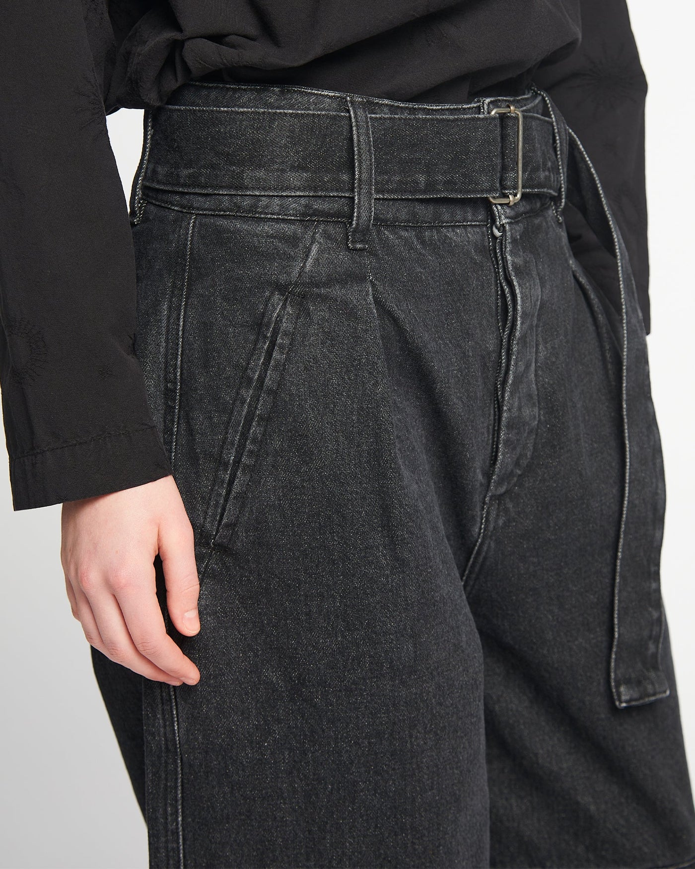 G.o.D Field Chino Black Denim Stone Washed