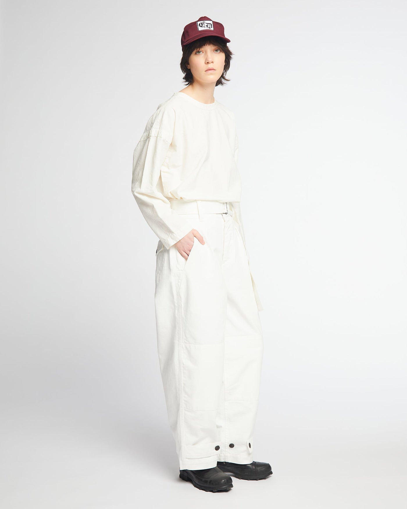 G.o.D Field Chino White Denim Milk