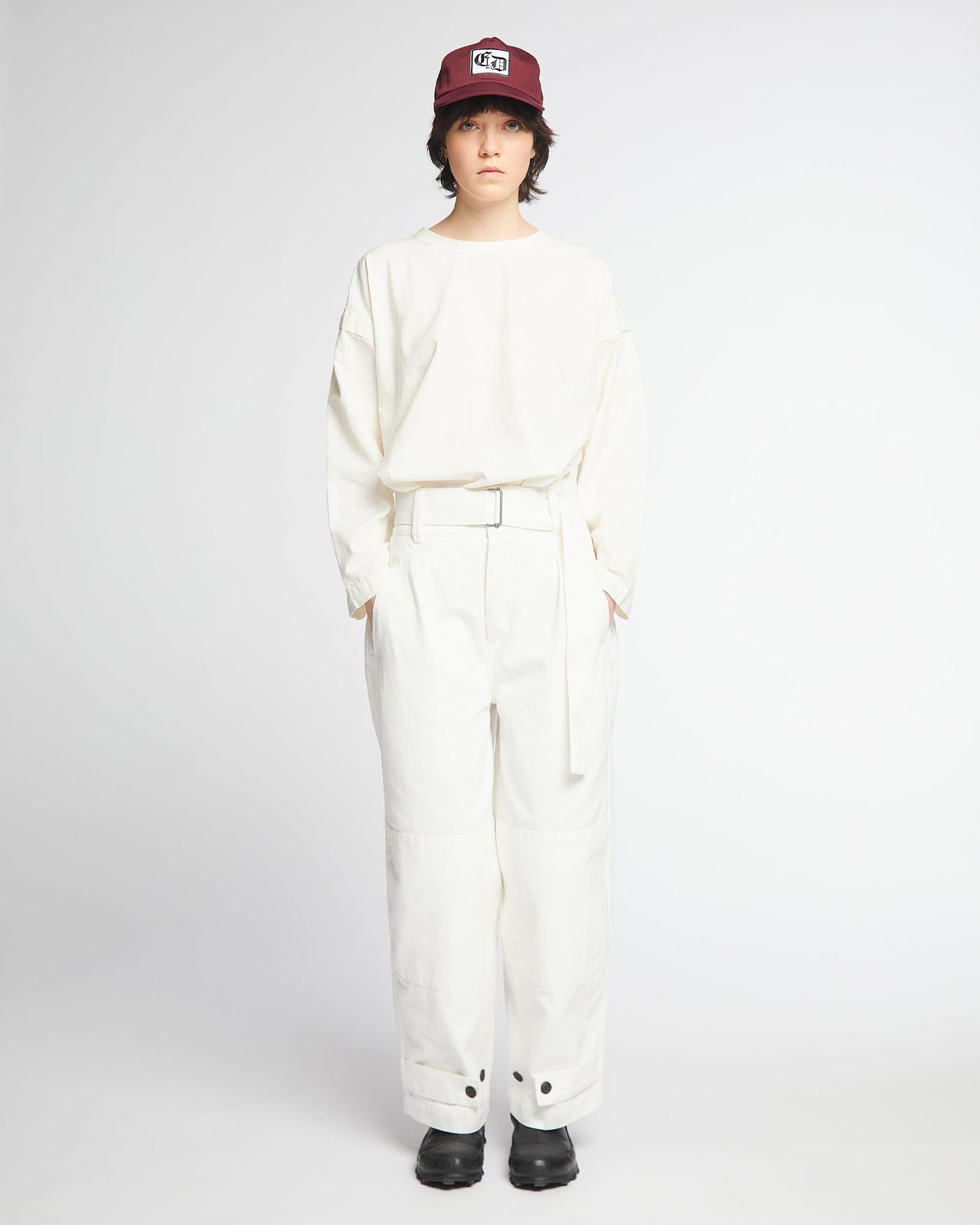 G.o.D Field Chino White Denim Milk