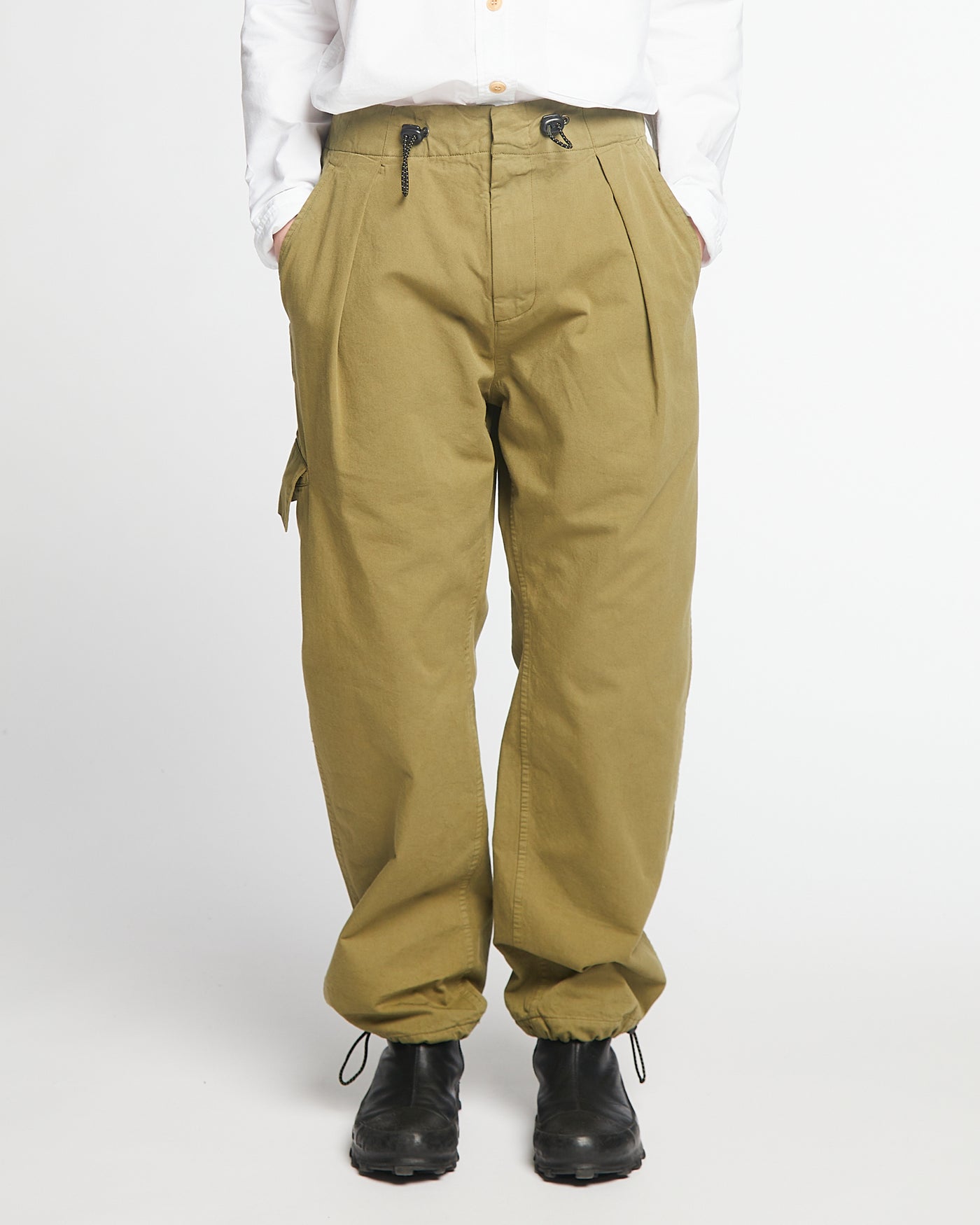 G.o.D Desert Pants Crispy Cotton Dusty Green