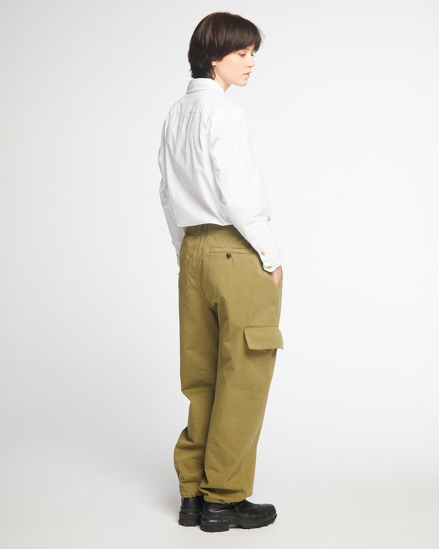 G.o.D Desert Pants Crispy Cotton Dusty Green