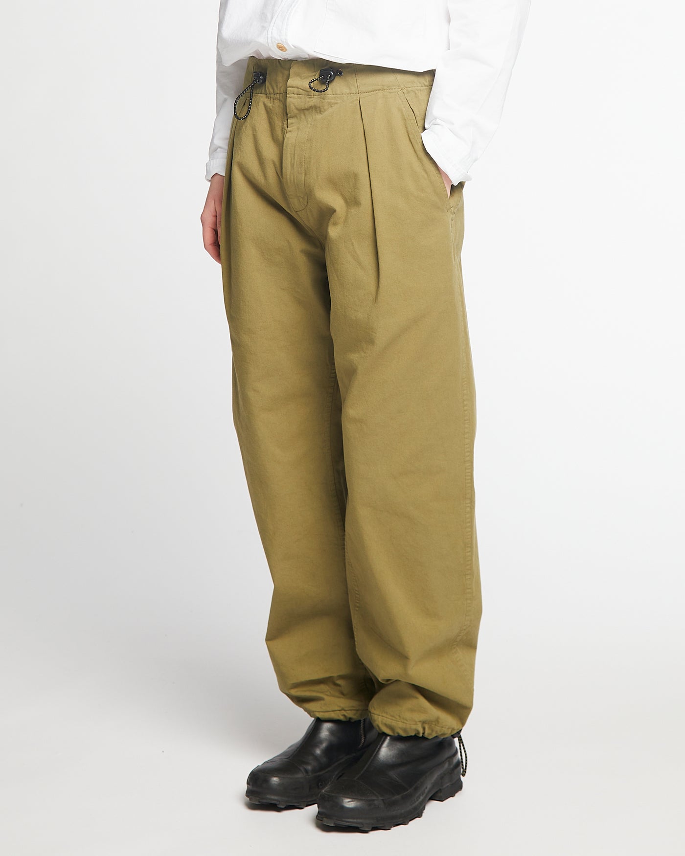 G.o.D Desert Pants Crispy Cotton Dusty Green