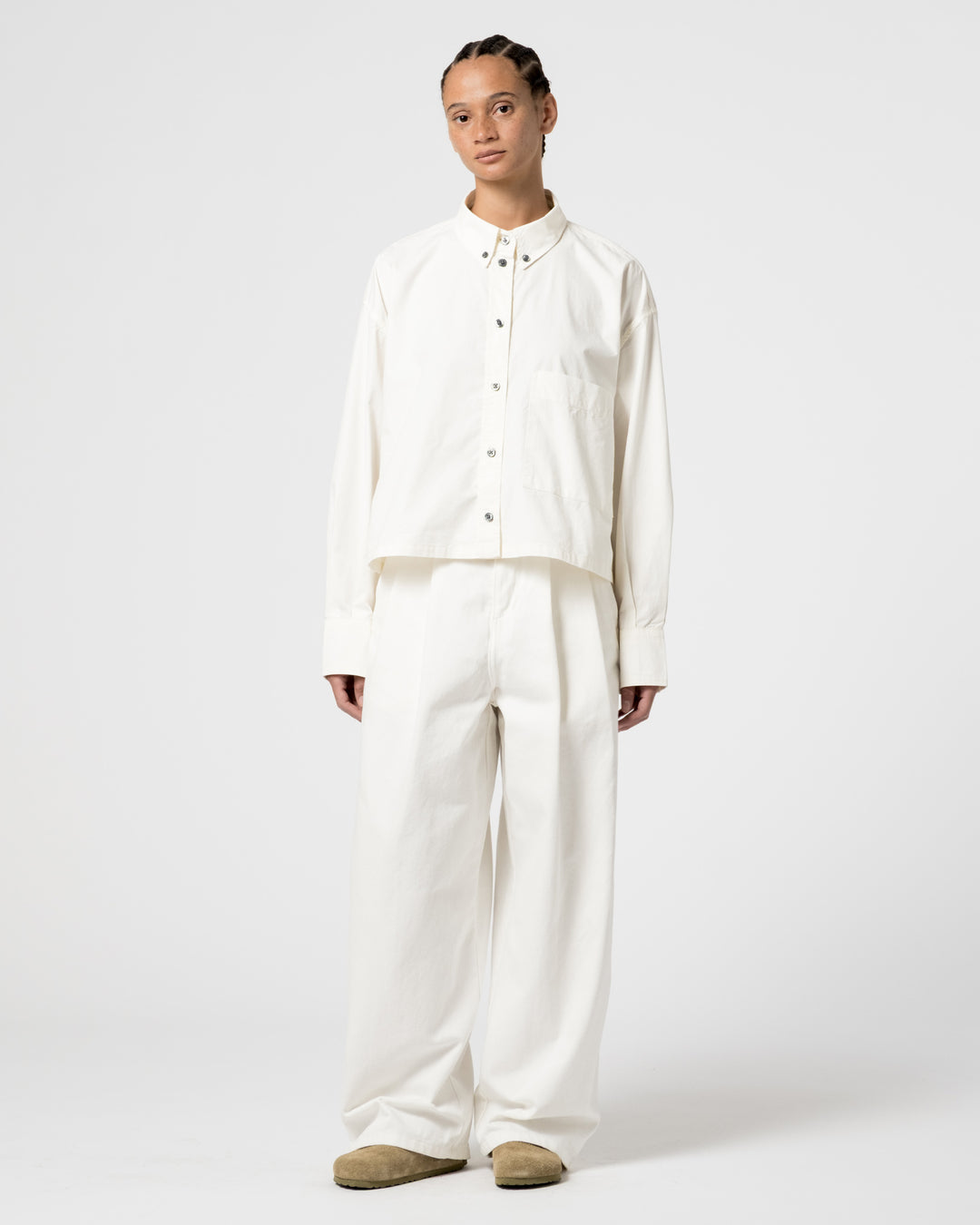 G.o.D Cubic Shirt Poplin White