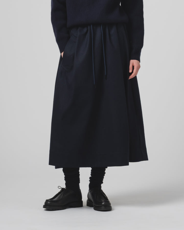 G.o.D Meadow Skirt Cashart Wool Inkt