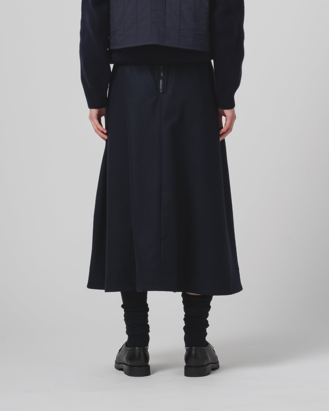 G.o.D Meadow Skirt Cashart Wool Inkt