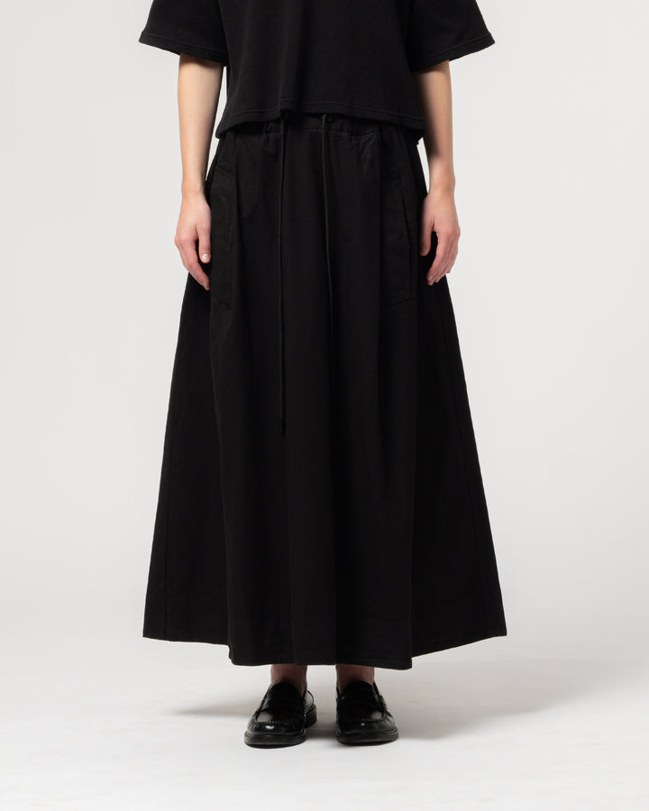 G.o.D Meadow Skirt Cotton Linen Black