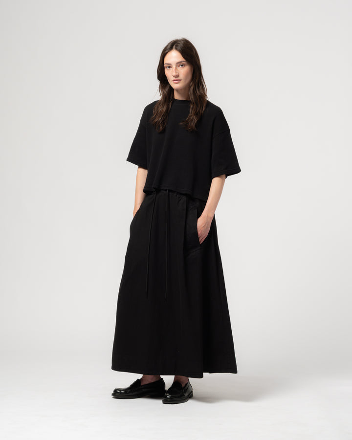 G.o.D Meadow Skirt Cotton Linen Black