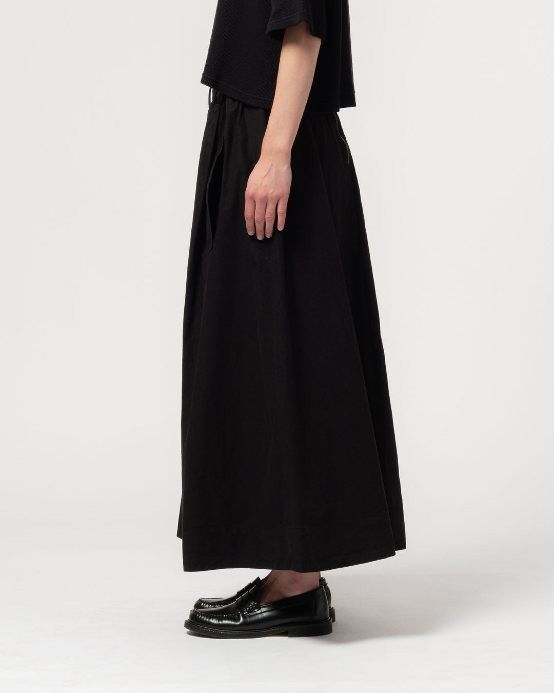 G.o.D Meadow Skirt Cotton Linen Black