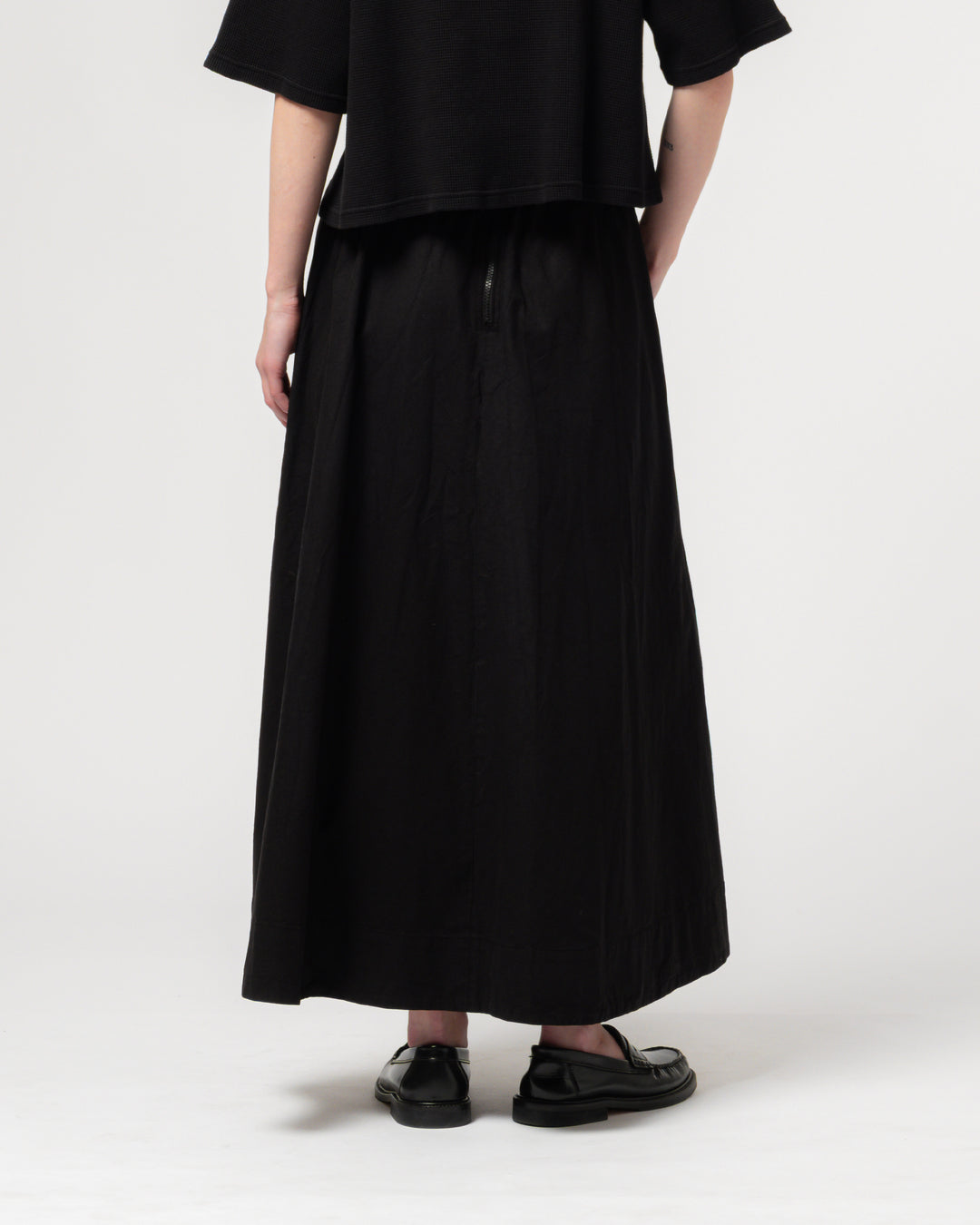 G.o.D Meadow Skirt Cotton Linen Black