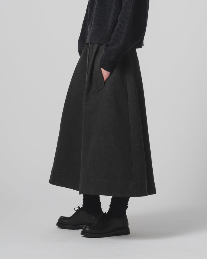 G.o.D Meadow Skirt Terrestre Wool Anthracite