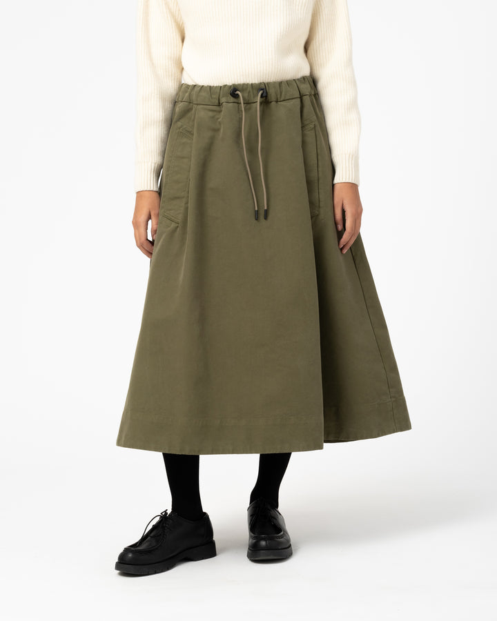 G.o.D Meadow Skirt Nebraska Cotton Avocado