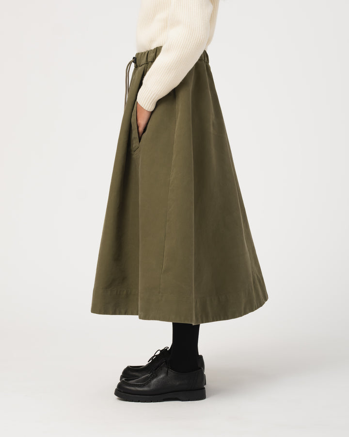 G.o.D Meadow Skirt Nebraska Cotton Avocado
