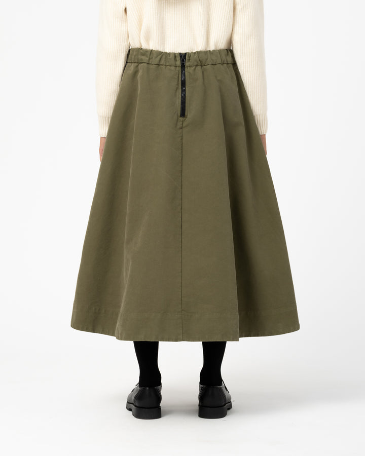 G.o.D Meadow Skirt Nebraska Cotton Avocado