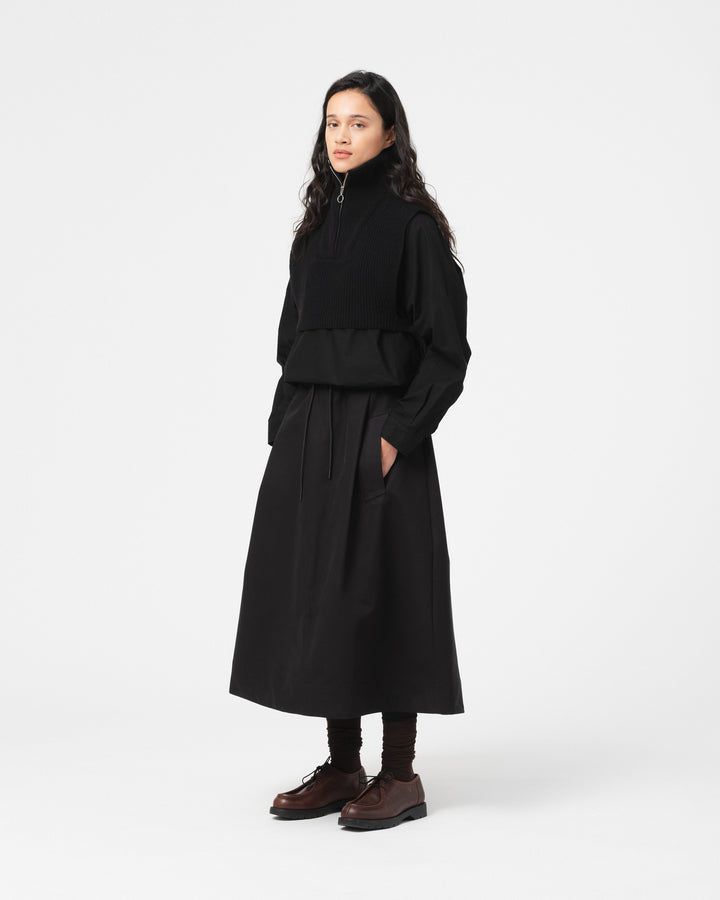 G.o.D Meadow Skirt Nebraska Cotton Black
