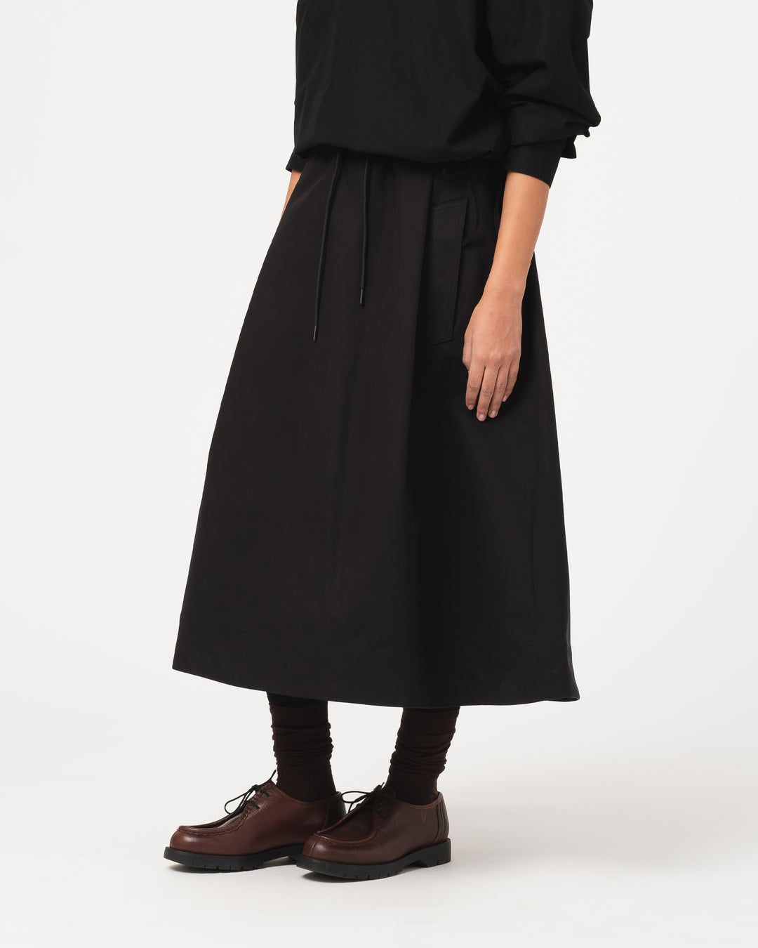 G.o.D Meadow Skirt Nebraska Cotton Black