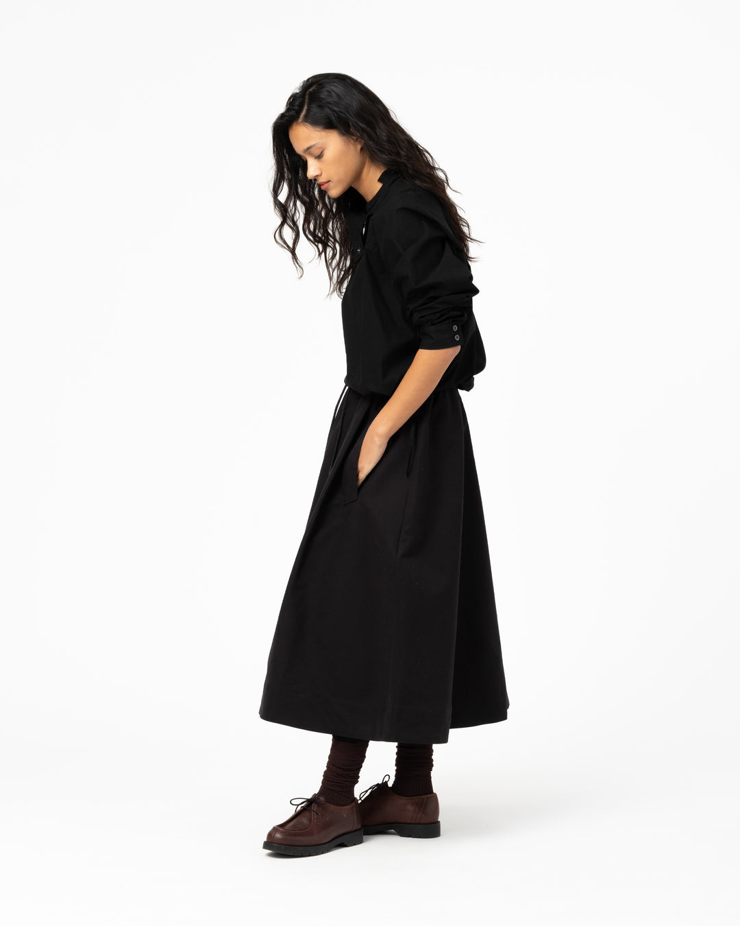 G.o.D Meadow Skirt Nebraska Cotton Black