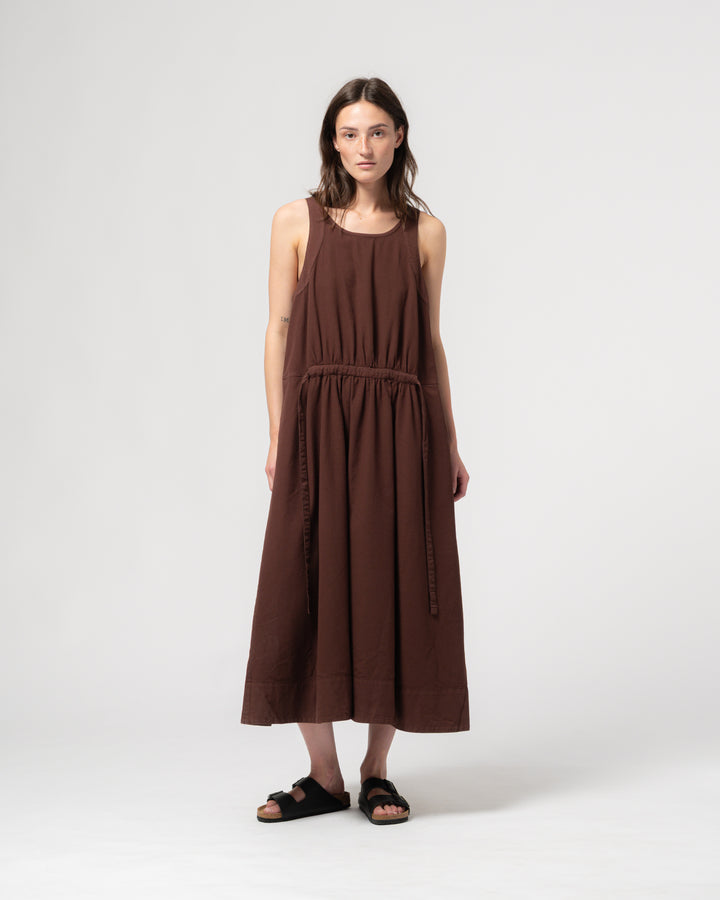 G.o.D Apron Dress Faro Cotton Henna