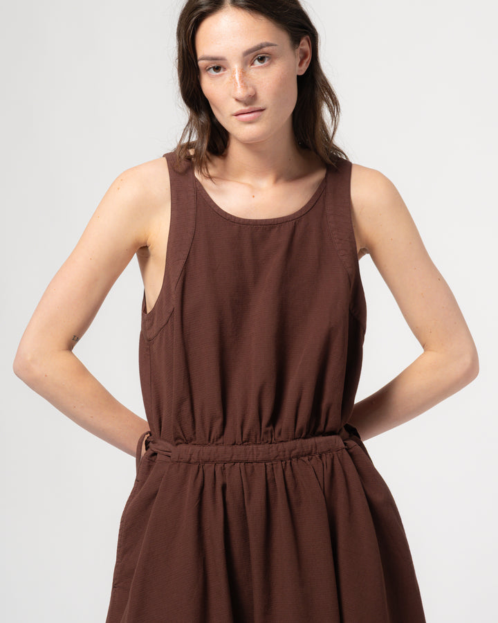 G.o.D Apron Dress Faro Cotton Henna