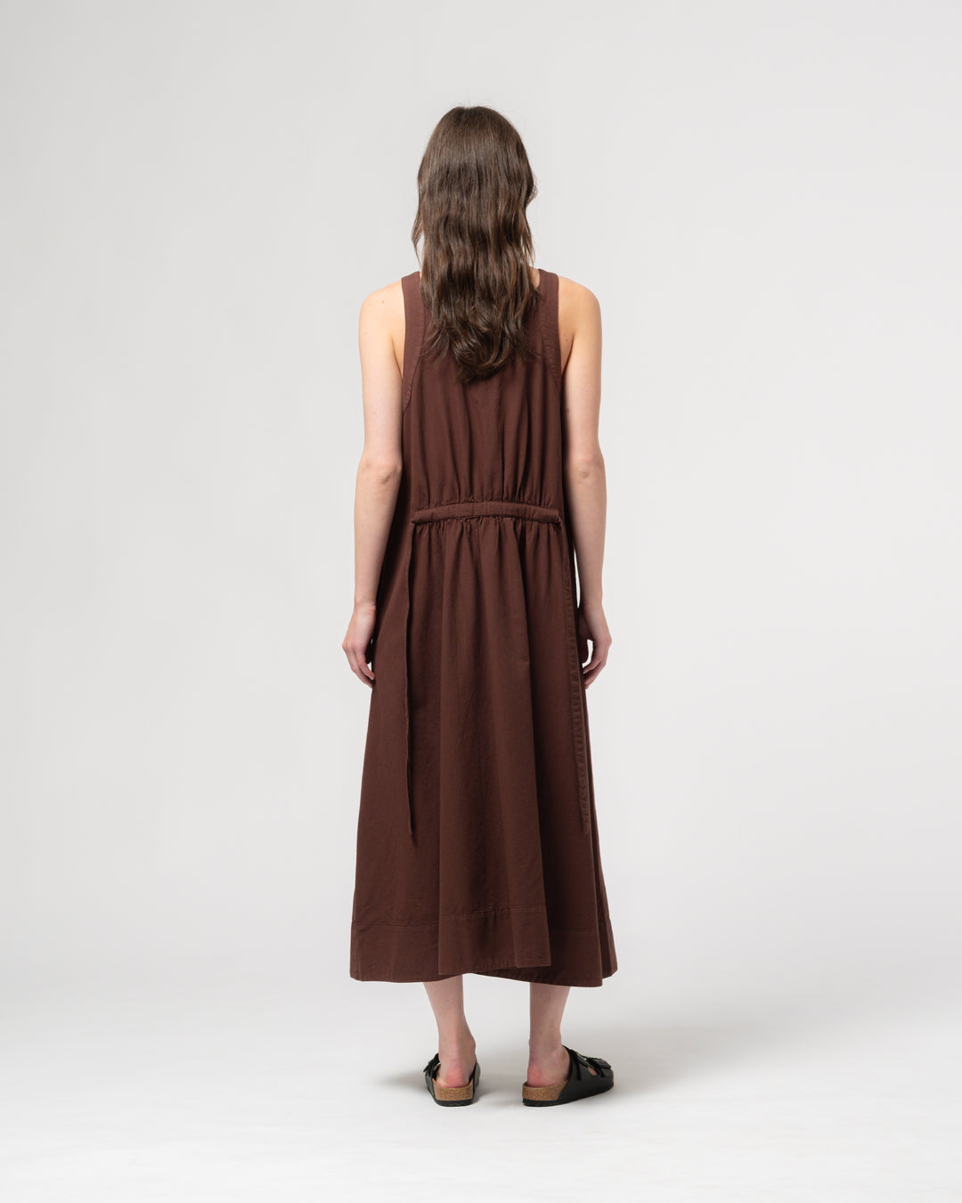 G.o.D Apron Dress Faro Cotton Henna