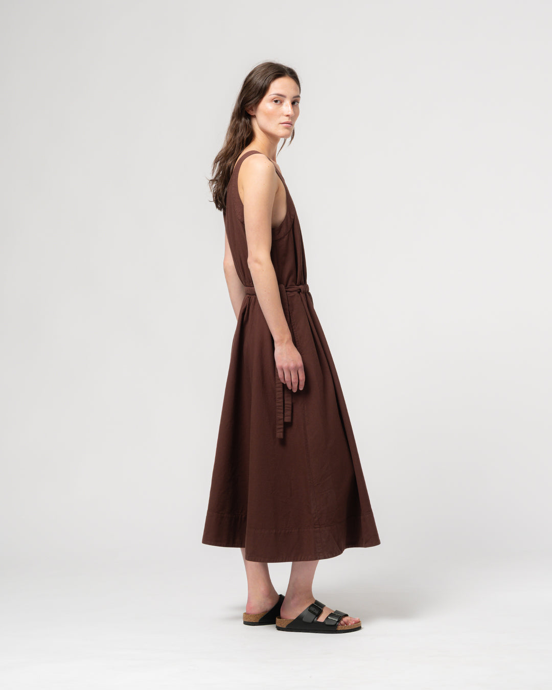 G.o.D Apron Dress Faro Cotton Henna