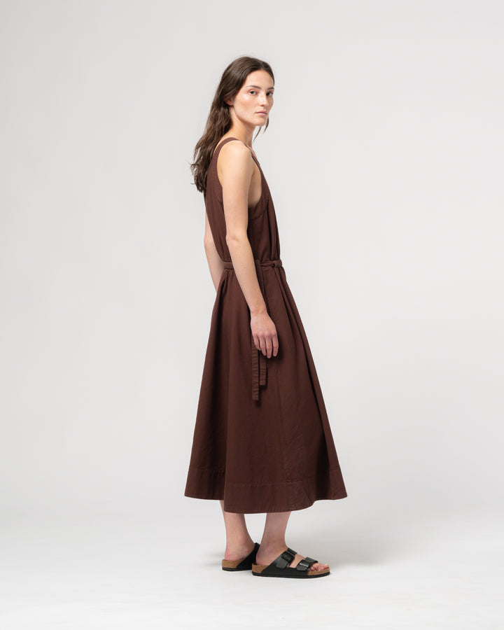 G.o.D Apron Dress Faro Cotton Henna