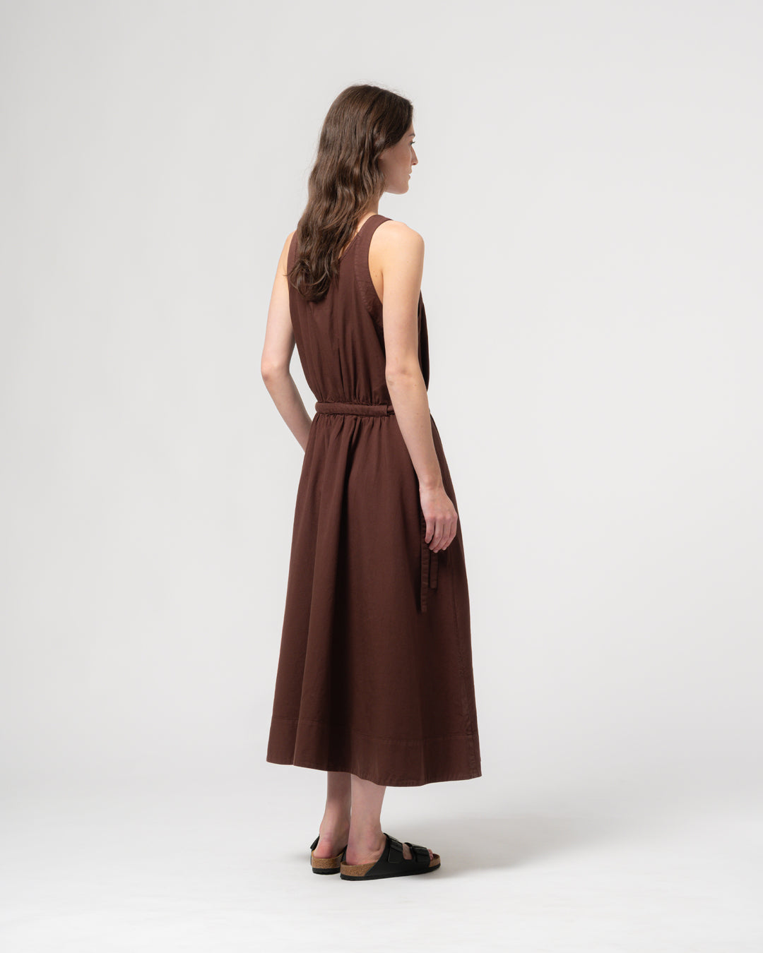 G.o.D Apron Dress Faro Cotton Henna