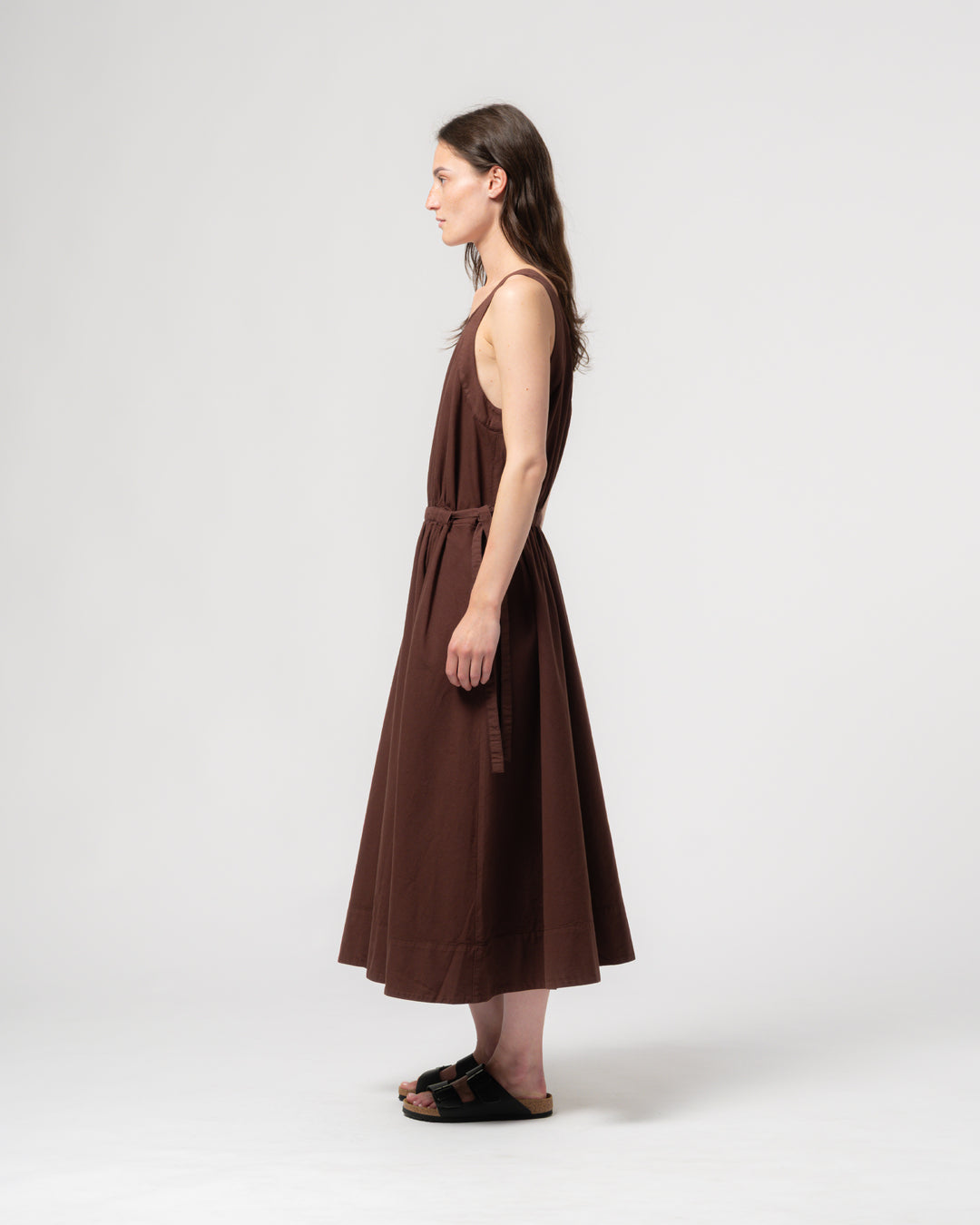 G.o.D Apron Dress Faro Cotton Henna