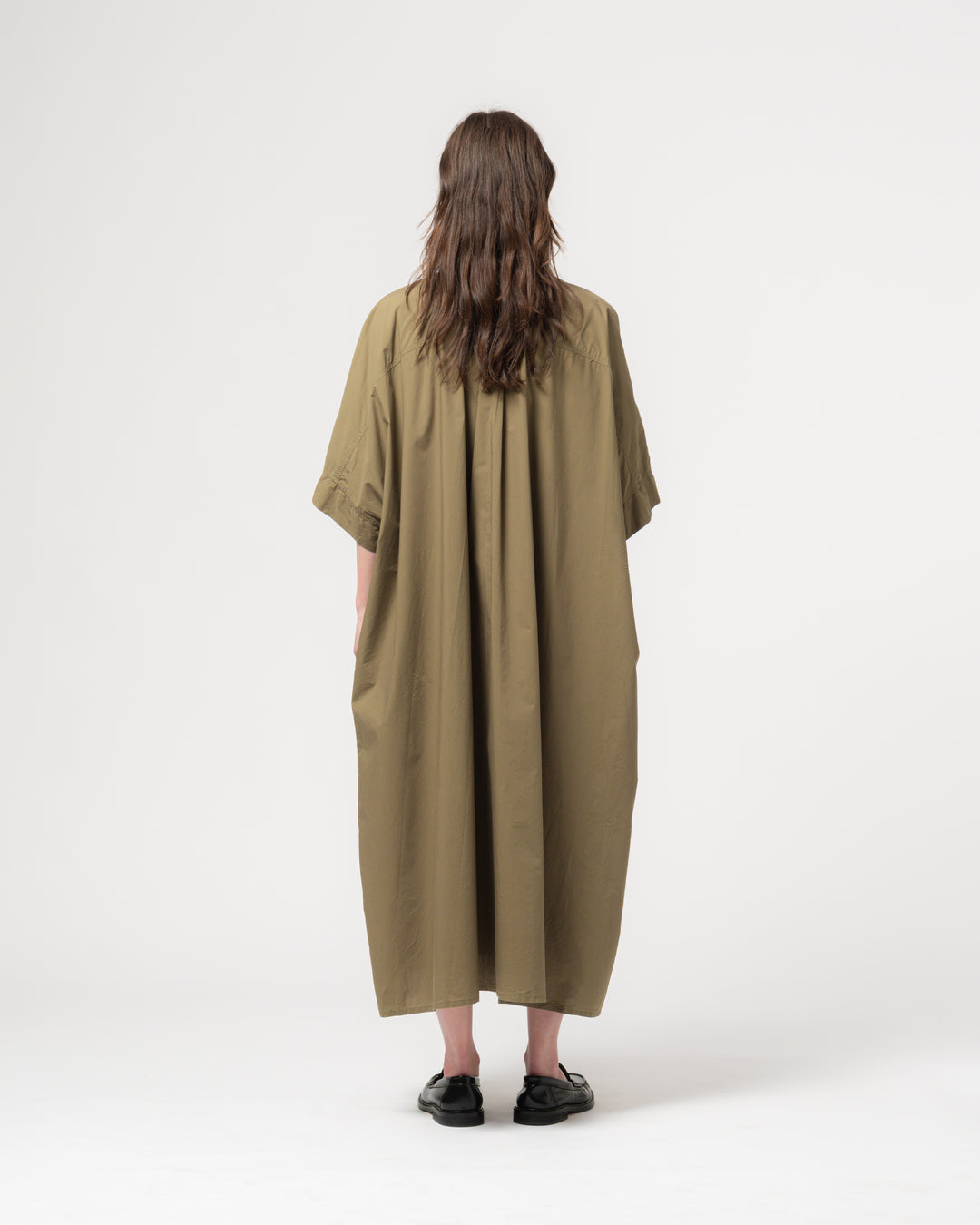 G.o.D Shirt Dress Light Popeline Canteen Green