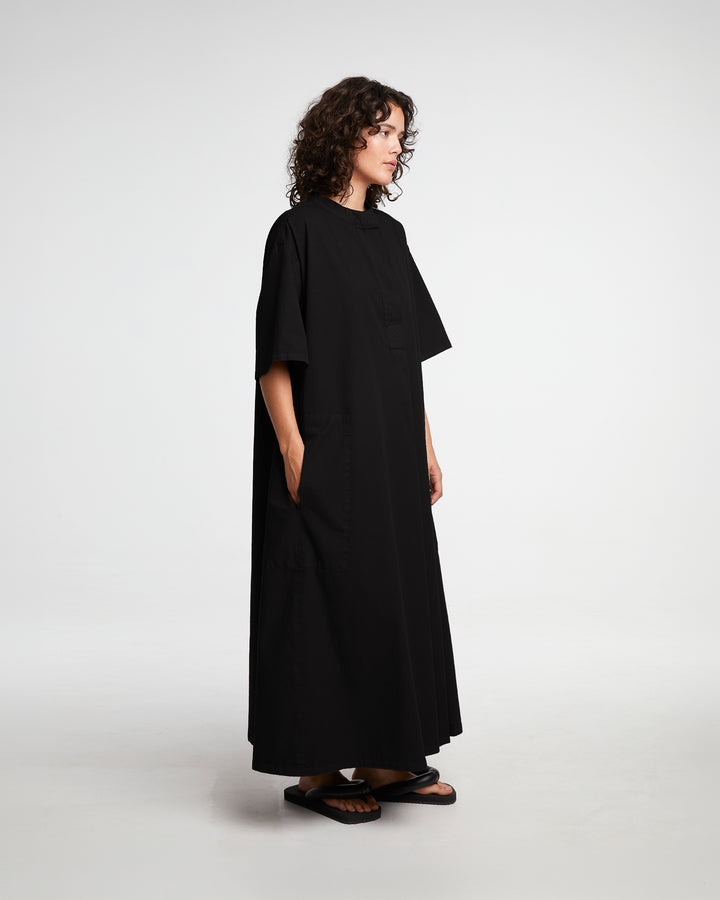 G.o.D Gardian Dress Seersucker Black
