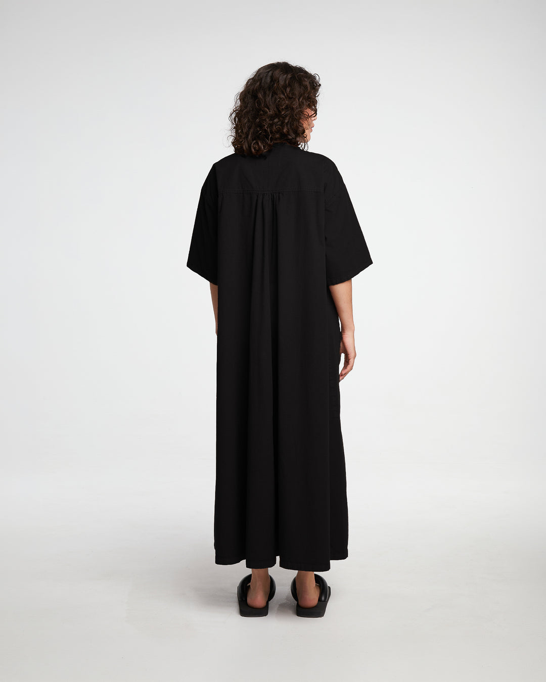 G.o.D Gardian Dress Seersucker Black