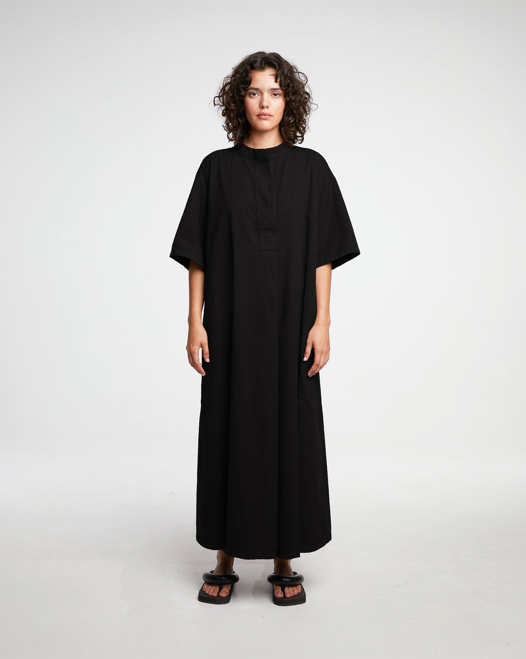 G.o.D Gardian Dress Seersucker Black