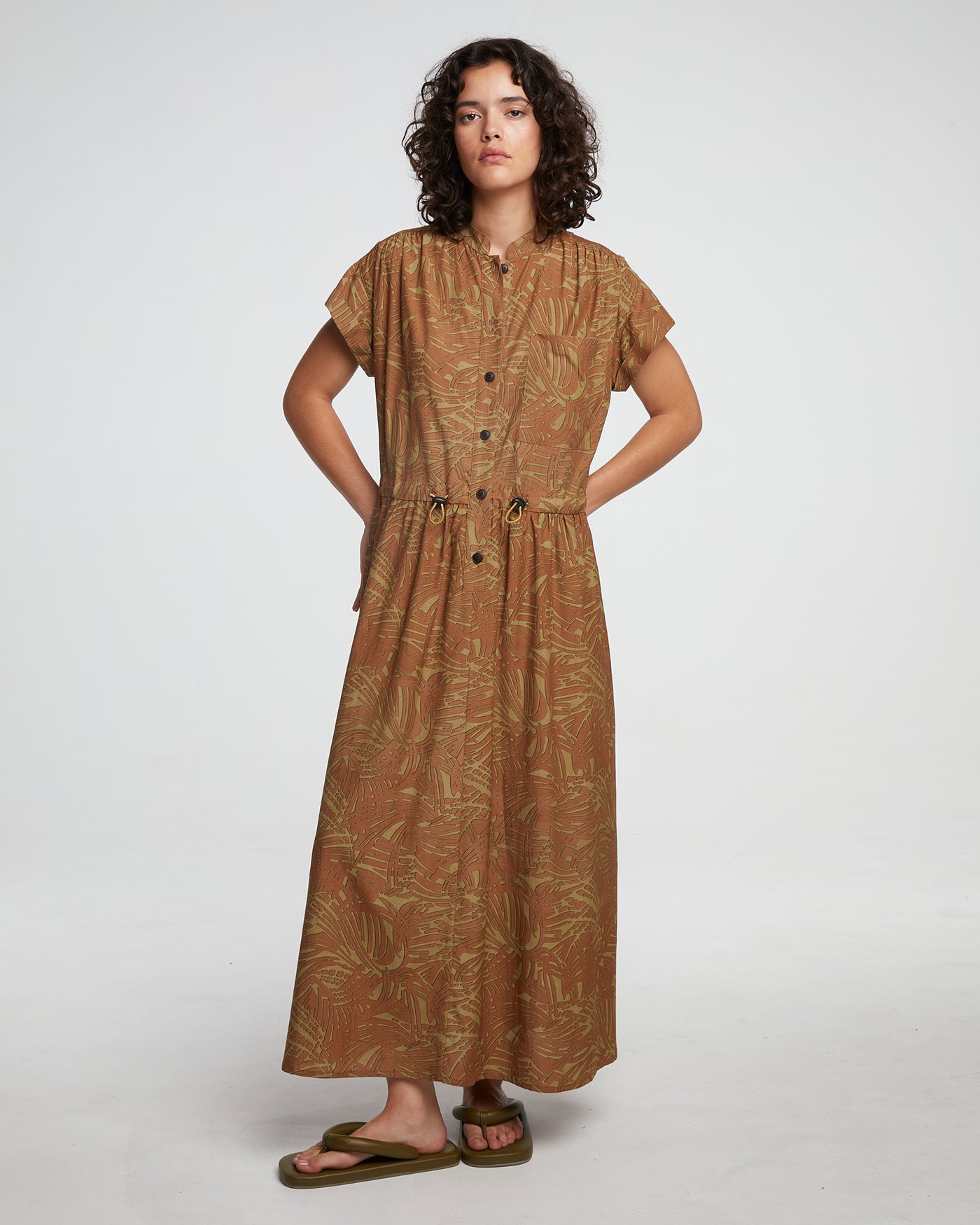 G.o.D Service Dress Bamboo Rayon Amber