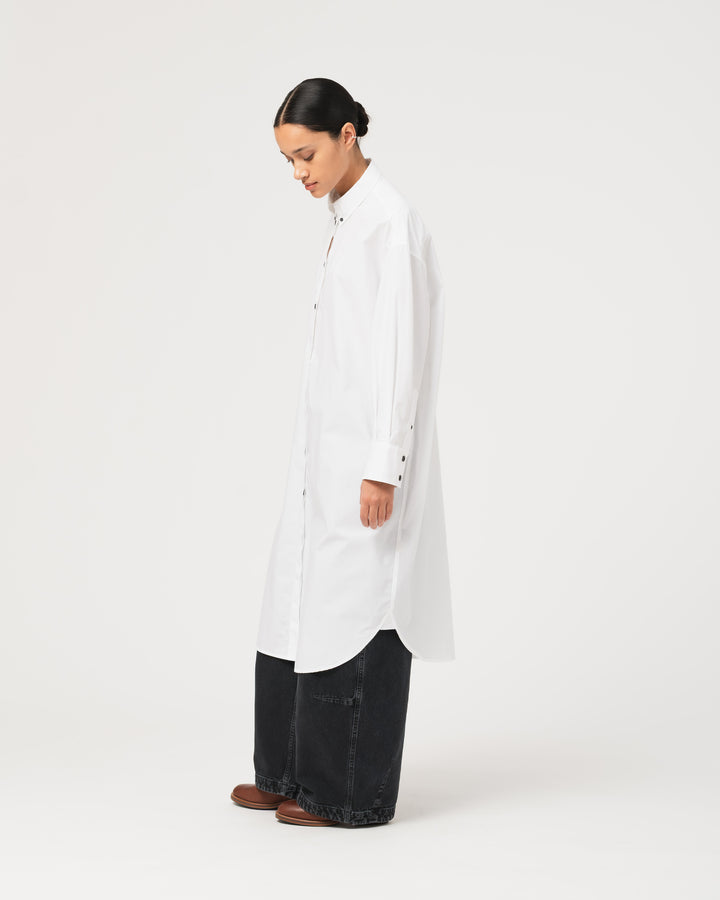 G.o.D Imperial Shirt Peach Poplin White
