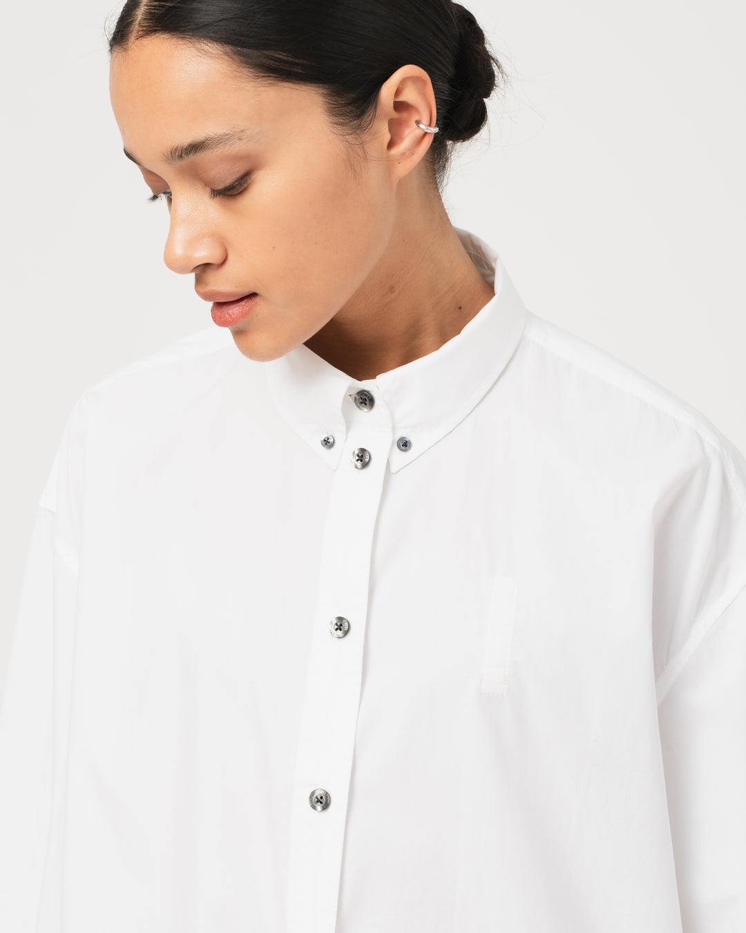 G.o.D Imperial Shirt Peach Poplin White