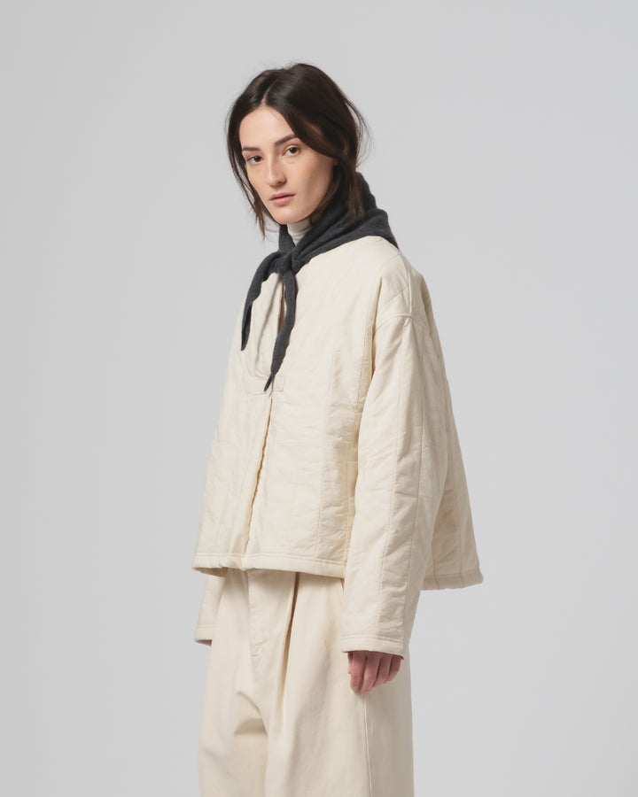 GoD Toku スウェーター キルティング コットン エクリュ