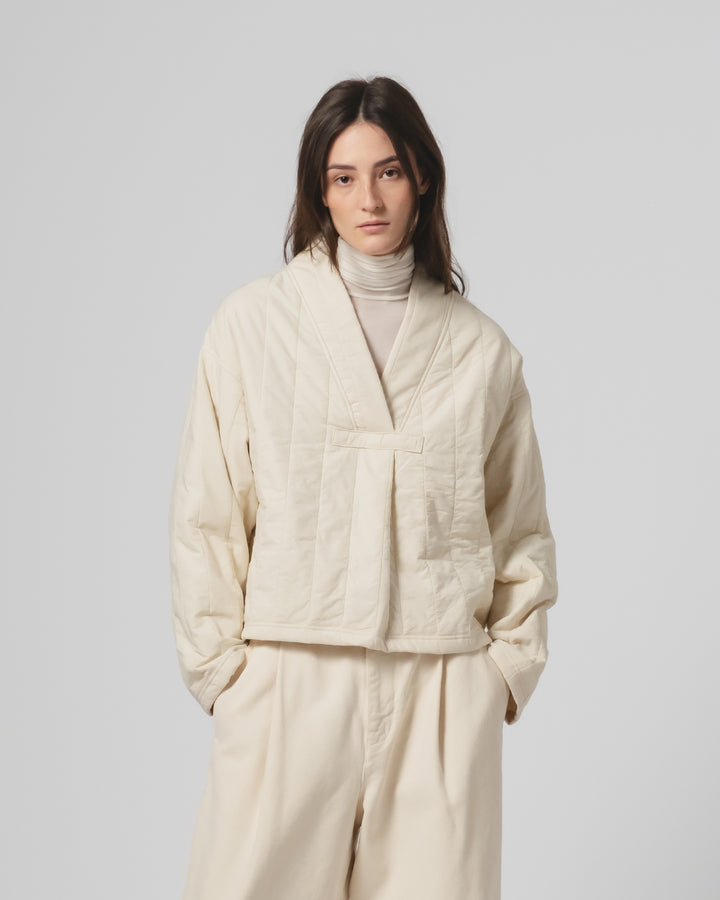 GoD Toku スウェーター キルティング コットン エクリュ