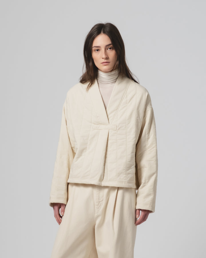 GoD Toku スウェーター キルティング コットン エクリュ