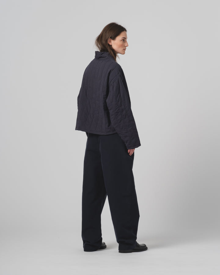 G.o.D Toku Sweater Quilted Cotton Inkt