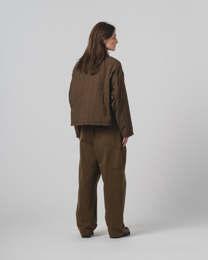 G.o.D Toku Sweater Quilted Cotton Java Brown