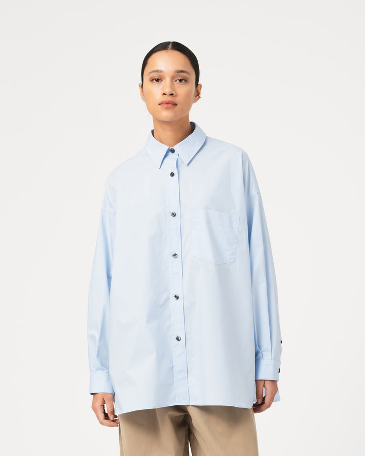 G.o.D Supernova Shirt Silky Poplin Office Blue